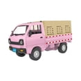 thumbnail image 4 of 1/6 camión de juguete, coche de inercia, juguete que desarrolla juego inteligente, habilidades motoras finas, vehículos de juguete, coche de fricción, Rosa, 4 of 10
