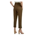 thumbnail image 2 of H Halston Womens Tie Front Skinny Pants Army Green S, 2 of 2