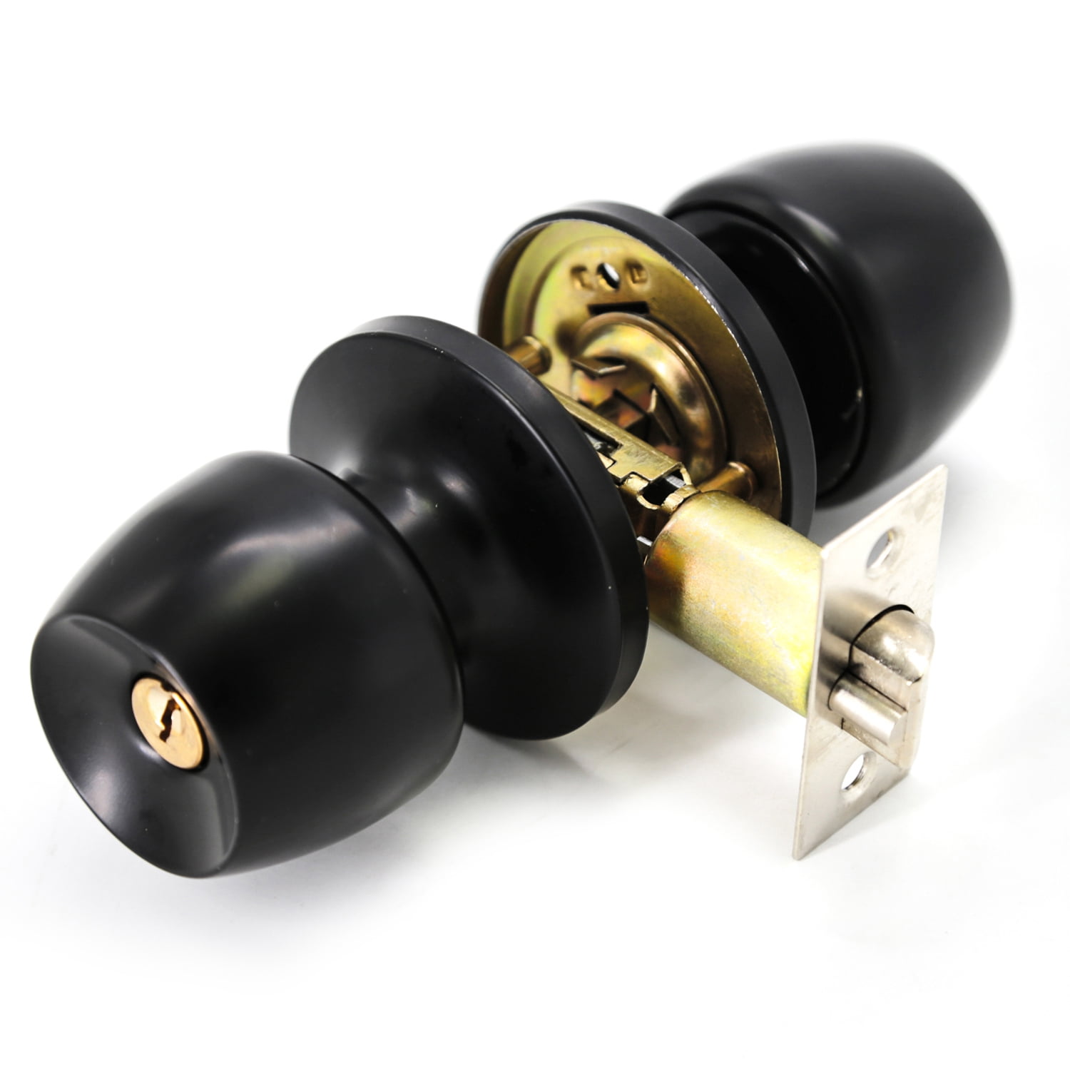 Villar Home Designs Door Knob Versa Black Keyed 10 Pack