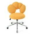 thumbnail image 5 of 360° Swivel Height Adjustable Teddy Fabric Office Chair Home & Study, 5 of 12