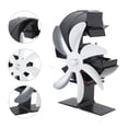 thumbnail image 1 of Heat Powered Stove Fan Heat Powered Fan Heat Powered Stove Fan Heat Powered Fan Moon Model Fanner Aluminium Alloy 7 Blade for Garden Fireplace, Thermal Power, 1 of 7