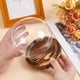 thumbnail image 2 of Campana de cristal transparente con base de madera. Vitrina decorativa., 2 of 7