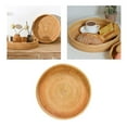 thumbnail image 4 of PENGXIANG Rattan Serving Tray Food Serving Baskets Hand Woven Candy Plate Wicker Platter for Snack Parties Dinner Home Decor Coffee, 4 of 9