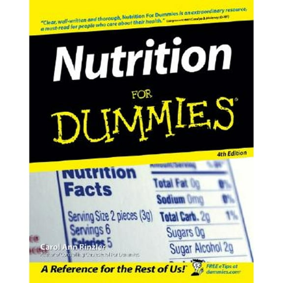 Nutrition for Dummies (Paperback) by Carol Ann Rinzler