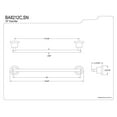 thumbnail image 2 of Kingston Brass Concord 18" Towel Bar, 2 of 2