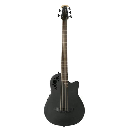 Yamaha Acoustic Bass Drum - Ovation Elite TX 5-String Acoustic Electric Bass Guitar - Black Satin