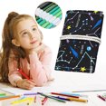 thumbnail image 2 of Estuche para lápices de colores con diseño de cielo nocturno, tamaño pequeño, para estudiantes, de lona de gran capacidad, con 12, 24, 36, 48 y 72 agujeros, estuche creativo para lápices., 2 of 8
