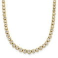 thumbnail image 1 of Diamond2Deal 14K Yellow Gold Lab Grown Diamond Graduated Necklace for Women 18.25", 1 of 3