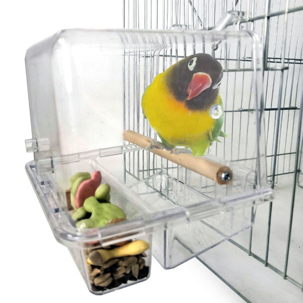 SPRING PARK Parrot Automatic Bird Feeder Pet Feeder Food Container Cage