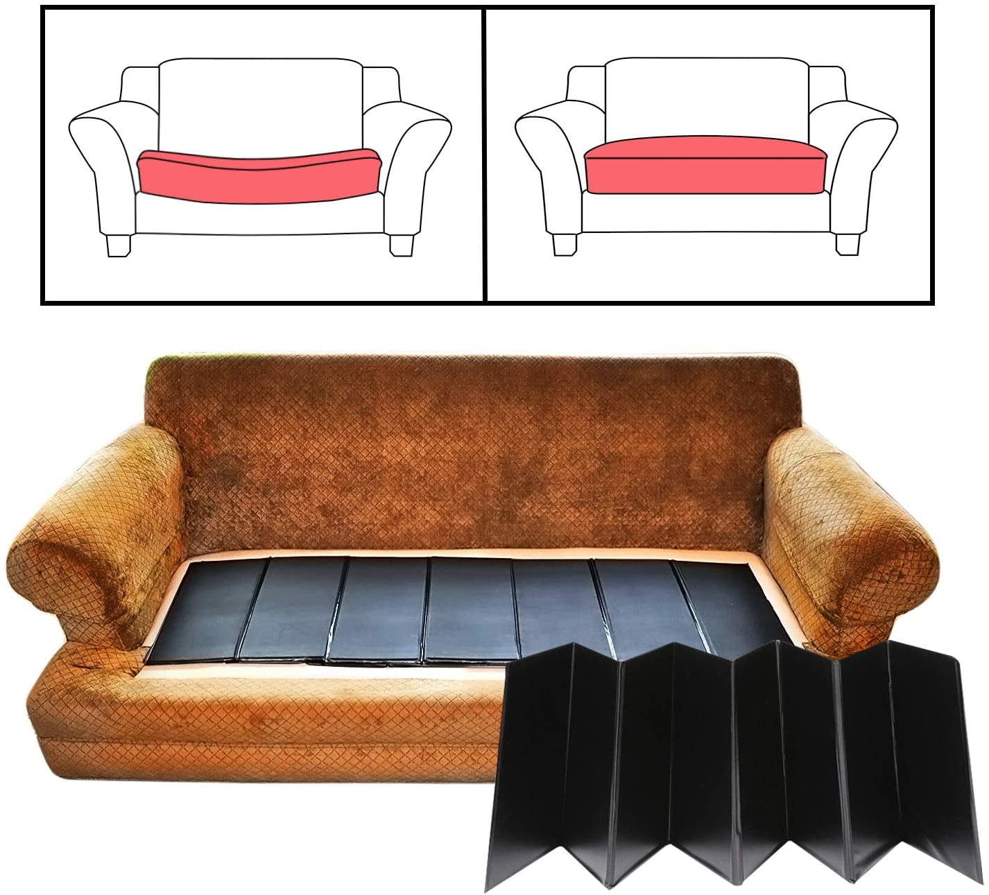  LEMATEEK Couch Cushion Support Board for Sagging Seat- Foldable  Couch Supports for Sagging Cushions, Sofa Cushion Support for Sagging  Couch, Couch Support to Repair Sagging Sofa 20x67 : Home & Kitchen