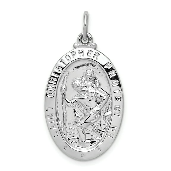 925 Sterling Silver Saint Christopher Medal