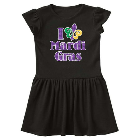 I Love Mardi Gras Infant Dress