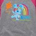 thumbnail image 3 of Blue Clues & You! - Can't Have Rainbow Without Blue - Toddler And Youth Girls Raglan Graphic T-Shirt, 3 of 5