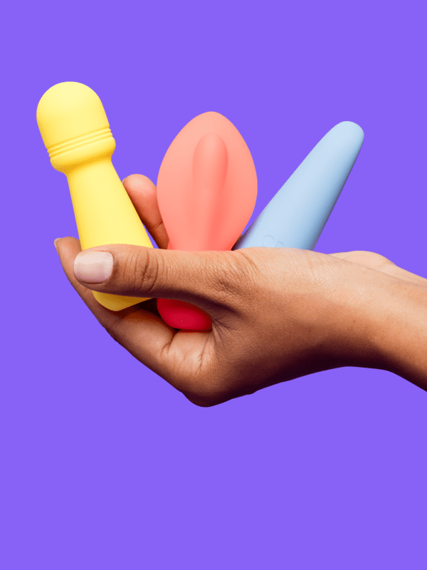 Lovehoney Mon Ami Mini Vibrating Massagers, Yellow, Coral, and Blue