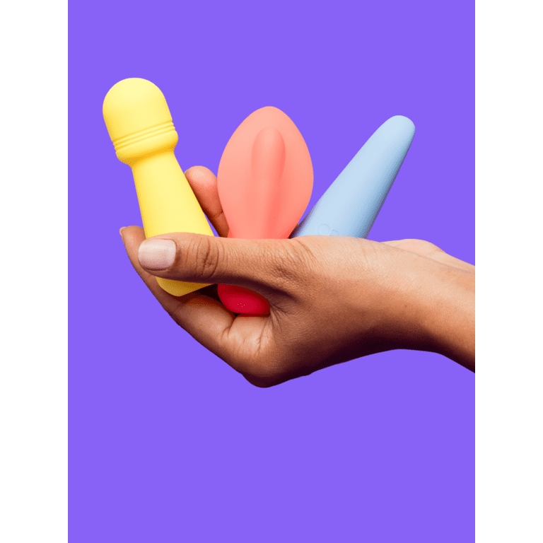 Lovehoney Mon Ami Mini Vibrating Massagers, Yellow, Coral, and Blue -  Walmart.com