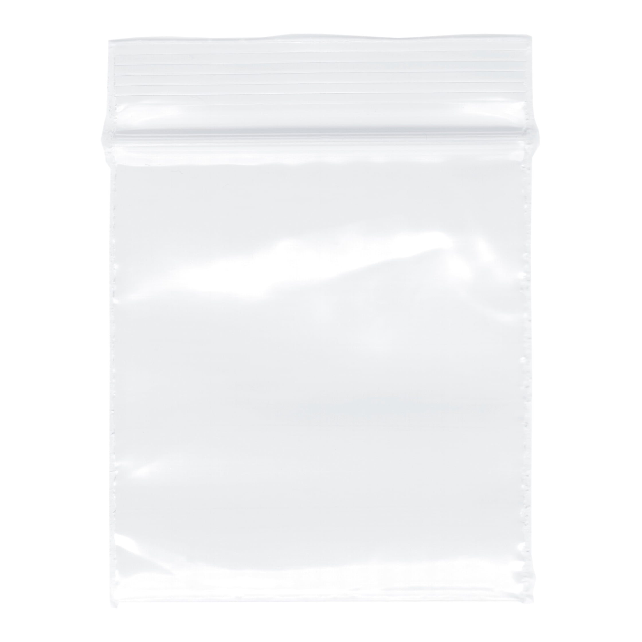 100 Clear Reclosable Plastic Bags Top Zip Lock Resealable Baggies 2 Mil 2"x12" 