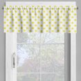 thumbnail image 4 of Ambesonne Sky Valance & Curtain, Symmetrical Monochrome Stars, 55"x36", Yellow and White, 4 of 7