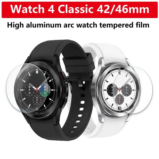 HEVIRGO 1PC Smartwatch Filmtempered Glass Watch Screen Protector Ultra-Thin Anti-Scratch Watch Film Transparent High Sensitivity Watch Face Covers Compatible with Samsung Galaxy Watch4/Watch4 Classic