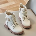 Boy Girls Ankle Comfort Fall Boot Combat Boots Side Zipper Lace Up ...
