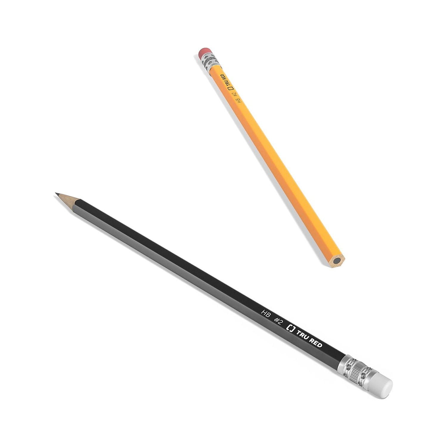 Staples TRU RED Pre-Sharpened Wooden Pencil 2.2mm #2 Medium Lead 216/Carton TR58564VS