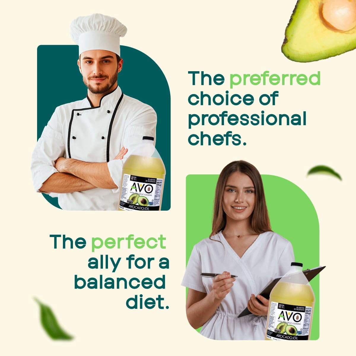 AVO 100% Non-GMO Avocado Oil, 1 Gallon (128 fl oz), No Preservatives