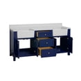 thumbnail image 2 of Yorkshire 72" Bathroom Vanity with Royal Blue Cabinet and Engineered Marble Top, 2 of 6