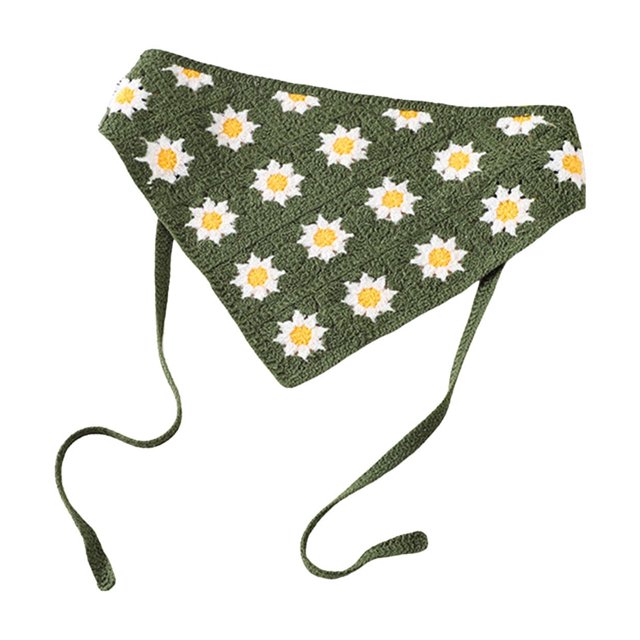 Womens Printed Headscarf Accessories Knitted Lace Headband