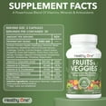 thumbnail image 5 of Healthy One Fruits and Veggies Supplement Capsules - 27 Superfood Vitamins, 60 Capsules, 5 of 9