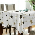 thumbnail image 3 of GZHJMY Star Tablecloth, Rectangle Waterproof Washable Polyester Table Cover for Picnic Dinner Holiday Party Decor, 54 x 54 Inch, 3 of 7