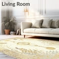 thumbnail image 2 of ODIKA 6'x9' Machine Washable Non-Slip Area Rug, Oasis Bohemian Dreamcatcher High Traffic Rug, Gold, 43956, 2 of 7