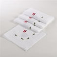 thumbnail image 1 of SARO XM610.W20S Serviette de Table de Vacances Ourlet Blanc - Lot de 4, 1 of 1