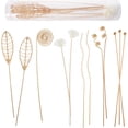 thumbnail image 2 of Haakong 12 Pcs Reed Diffuser Sticks Rattan Flower Reed Fragrance Diffuser Set Diffuser Sticks for Office Home Decor, 2 of 7