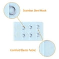 thumbnail image 4 of INSPIRE CHIC Women's 3 Rows 2 Hooks Underwear Bra Extender Brassiere Extension Hooks Strap Adapter Light Blue-2 5, 4 of 5