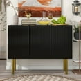 thumbnail image 2 of Juiluna Minimalism Sideboard Buffet Cabinet Accent Cabinet with 3 Doors Shelves Buffet Cabinet for Entryway Kitchen, 2 of 9