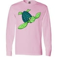 thumbnail image 3 of Inktastic Sea Turtle with Swirls Long Sleeve T-Shirt, 3 of 5