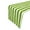 Green, variant on Stripes and Solid Table Linen Set for Formal or Causal Dining with 1 Solid Polyester Tablecloth with a Set of Napkins and Matching Table Runner