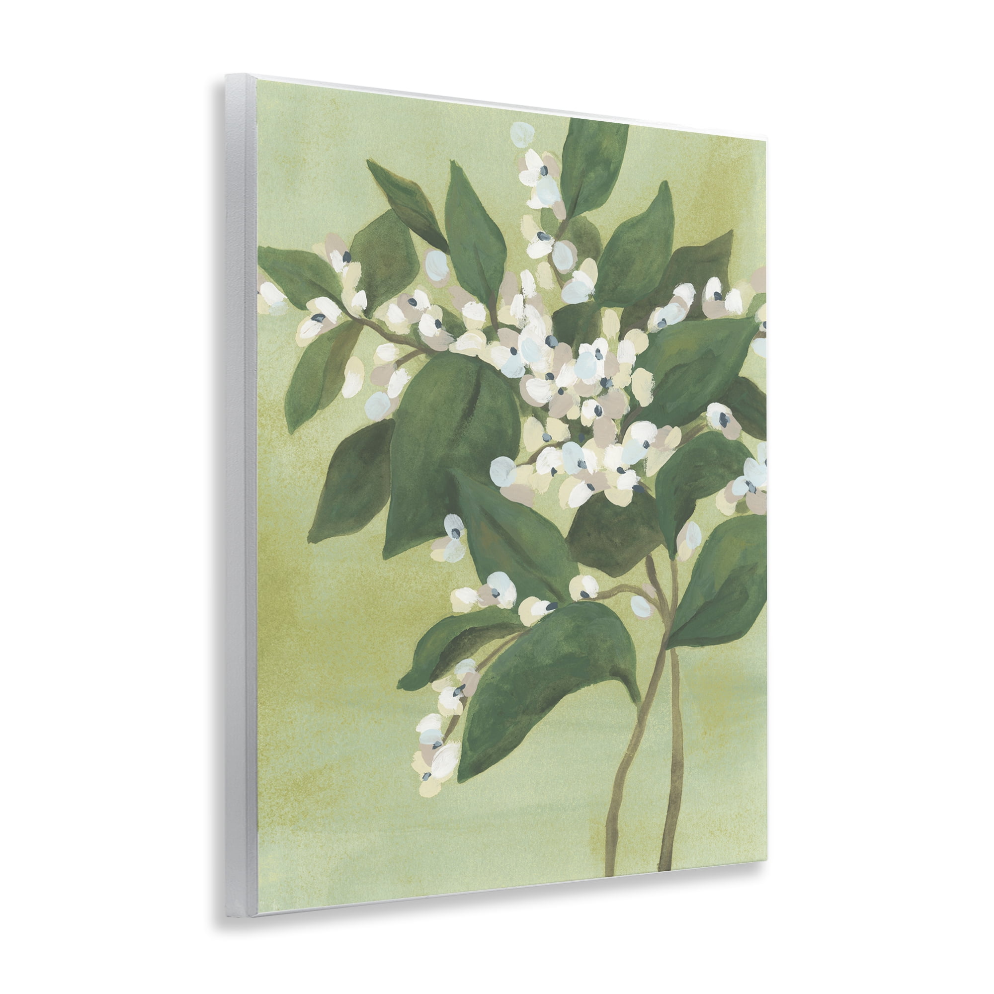 Stupell Industries Verdant Branch Bloom Wall Plaque Art, design by June Erica Vess