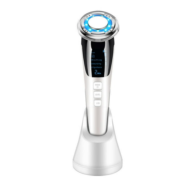 Soidarity Masajeador Facial EMS, masajeador Facial de belleza con microcorriente, eliminador de arrugas por sónica, dispositivo ultrasónico de Tratamientos faciales Blanco Soidarity CE000921-02B