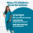 thumbnail image 3 of Natural Uniforms - Kids Scrubs Super Soft Children Scrub Set Kids Doctor Dress up, 3 of 3