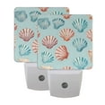 thumbnail image 7 of Pastel Colors Shells Night Light 2 Pack LED Nightlight Plug into Wall Dusk to Dawn Sensor Soft White, 7 of 7