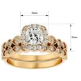 thumbnail image 5 of SuperJeweler 1 1/2 Carat Cushion Shape Diamond Bridal Set In 14 Karat Yellow Gold For Women, 5 of 6