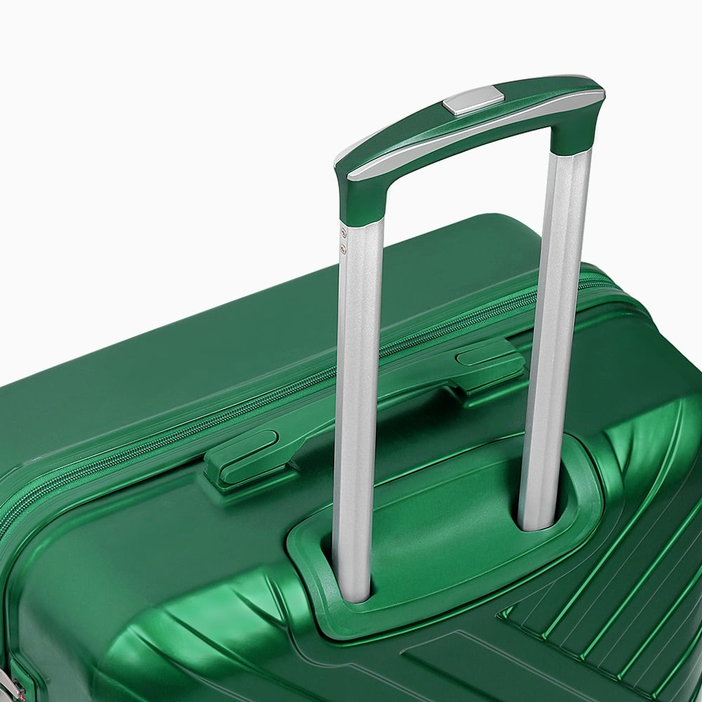 Hikolayae 3 Piece Hardside Spinner Luggage Set, Jade Green - TSA