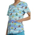 thumbnail image 4 of Scrubstar Women's Looney Tunes "Tie Dye Toons" V-Neck Print Scrub Top WM22T745LA, 4 of 5