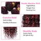 thumbnail image 3 of Hair Weave Vinmdonm P1B/99J, cabello humano degradado, color burdeos, 30 cm a 40 cm, 3 of 7