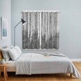 thumbnail image 4 of Grey Oil Painting Kitchen Curtains 84 Inch Length, Contemporary Abstract Art Grommet Top Bedroom Living Room Curtains, Light Filtering Cafe Curtain Drapes 2 Panels Set 104''x84'', 4 of 9