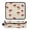 Cute Mushroom Pattern with Daisies, variant on Hair Tool Organizer Bag with Heat Resistant Mat Removable Travel Storage Case for Hot Air Brushes Curling Irons Pale Pink Peach's Pattern