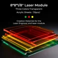 thumbnail image 3 of 10PCS Laser Module Opaquet Glossy Colorful Acrylic Sheets,8x8x1/8", 3 of 6