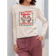 thumbnail image 2 of Merry Cluckin' Xmas - Funny Chicken Women's Long Sleeve, 2 of 4