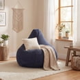 thumbnail image 3 of Giantex Bean Bag Chair, Accent Lazy Sofa, Comfy Floor Lounger for Living Room, Blue, 3 of 9