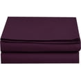 thumbnail image 1 of Mocassi 1500 Thread Count Pack of 4 Flat Sheet,Queen, Purple, 1 of 3